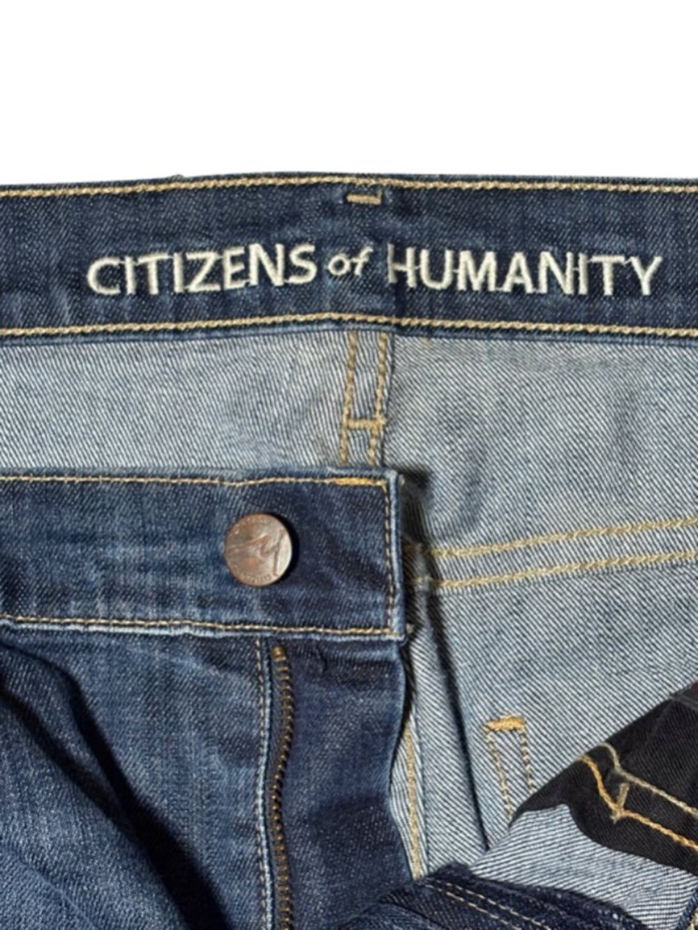 Citizens Of Humanity womens jeans size 28 blue Amber mid rise bootcut USA made - Picture 4 of 14